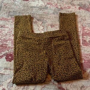 Crewcuts Brown Leopard Print Kids Leggings